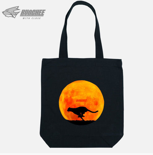 [돌돌] RUNCHEE-canvas-bag-03 런닝 치타 런치 캐릭터 디자인 캔버스백 가방 