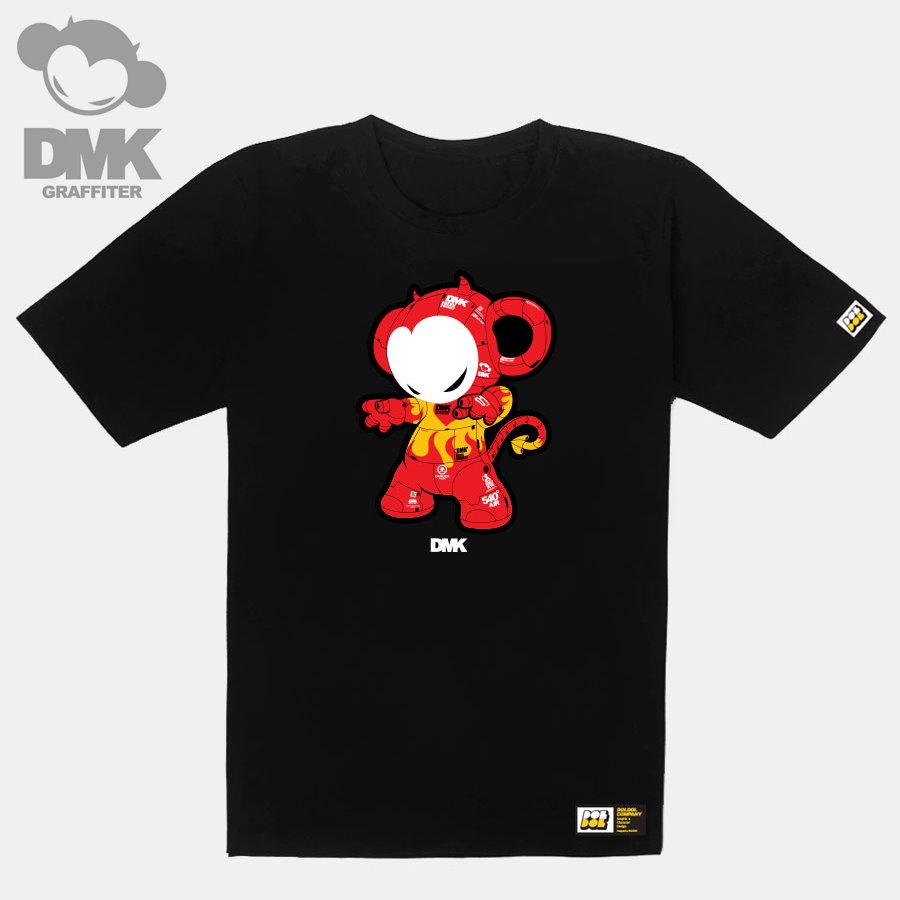 [돌돌] DMK_T-shirts_65 그래피티 아티스트 데빌몽키 DMK 사이버펑크 스타일 캐릭터 그래픽 디자인 티셔츠 반팔티 티