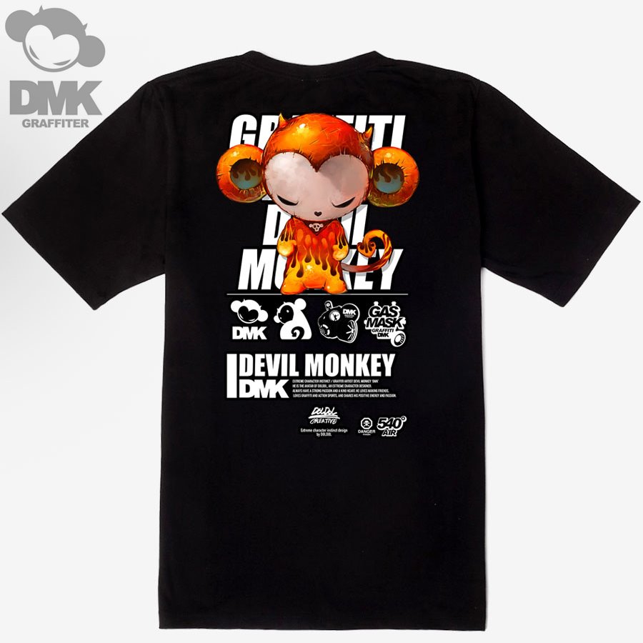 [돌돌] DMK_T-shirts_104 그래피티 아티스트 데빌몽키 DMK 사이버펑크 스타일 캐릭터 그래픽 디자인 티셔츠 반팔티 티
