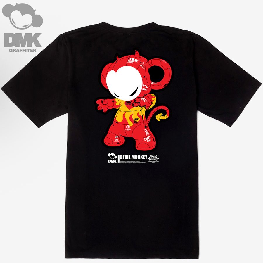 [돌돌] DMK_T-shirts_98 그래피티 아티스트 데빌몽키 DMK 사이버펑크 스타일 캐릭터 그래픽 디자인 티셔츠 반팔티 티