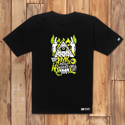 [돌돌] DMK_T-shirts_15 그래피티 아티스트 데빌몽키 DMK 타투 캐릭터티셔츠