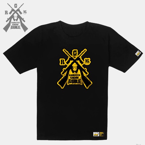 [돌돌] Gangster Guile_T-shirts_12 갱스터 크로우 가일 힙합 그래피티 캐릭터 그래픽 디자인 티셔츠