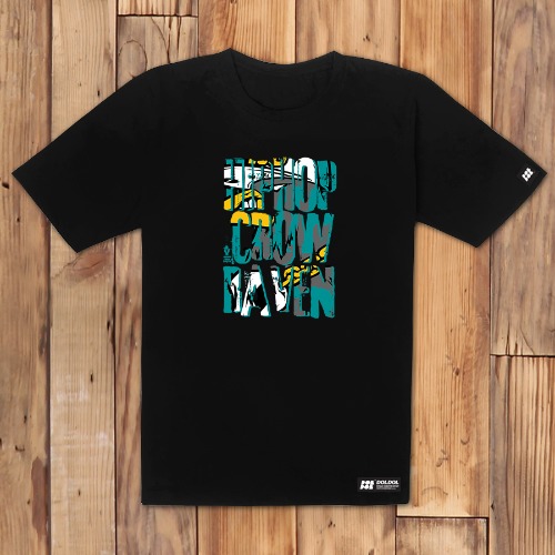 [돌돌컴퍼니] RAVEN_T-shirts_09 힙합 크로우 라벤 까마귀 그래피티 익스트림 캐릭터 티셔츠 반팔티