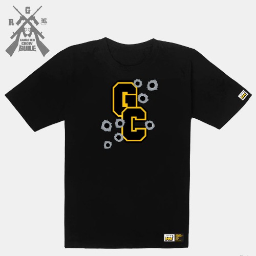 [돌돌] Gangster Guile_T-shirts_18 갱스터 크로우 가일 힙합 그래피티 캐릭터 그래픽 디자인 티셔츠