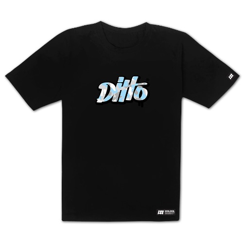 [돌돌] DITTO_T-shirts_01 그래피티 아이스 펭귄 디또 캐릭터 그래픽 티셔츠