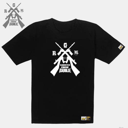 [돌돌] Gangster Guile_T-shirts_08 갱스터 크로우 가일 힙합 그래피티 캐릭터 그래픽 디자인 티셔츠