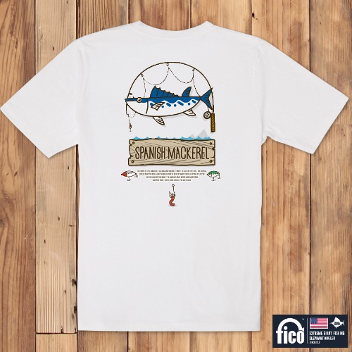 [돌돌] FICO-tshirts-135 익스트림 낚시 브랜드 피코 시즌2 한국 어종 캐릭터 그래픽 디자인 티셔츠 반팔티