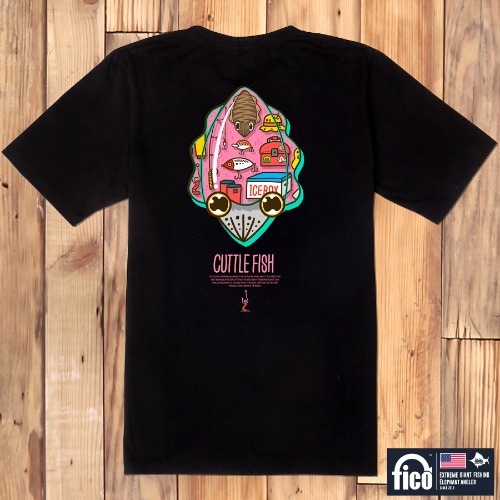 [돌돌] FICO-tshirts-110 익스트림 낚시 브랜드 피코 시즌2 한국 어종 캐릭터 그래픽 디자인 티셔츠 반팔티