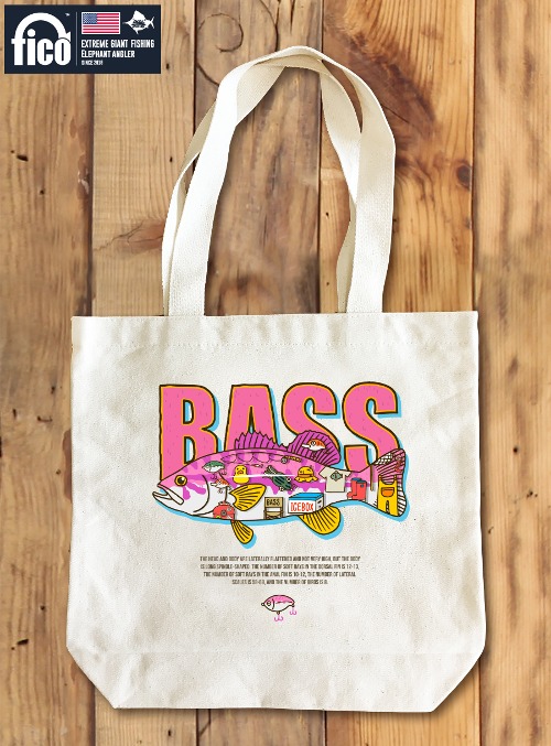[돌돌컴퍼니] fico-canvas-bag-30 익스트림 낚시 브랜드 fico 피코 캐릭터 디자인 그래픽 컨버스백 에코백 패션 가방