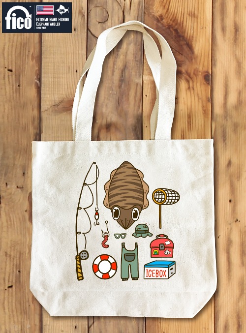 [돌돌컴퍼니] fico-canvas-bag-18 익스트림 낚시 브랜드 fico 피코 캐릭터 디자인 그래픽 컨버스백 에코백 패션 가방