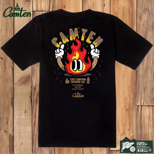 [캠텐] Camten-tshirts-92 감성 캠핑 브랜드 캠텐 캐릭터 그래픽 티셔츠 반팔티