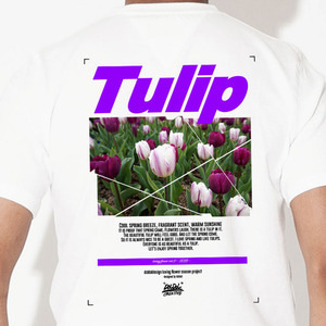 [돌돌] loving-flower_tshirts_07 러빙플라워 시즌2 tulip 튤립 일러스트 그래픽 디자인 티셔츠 