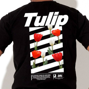 [돌돌] loving-flower_tshirts_09 러빙플라워 시즌2 tulip 튤립 일러스트 그래픽 디자인 티셔츠 
