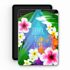 [돌돌] Sharkdog-TabletPC-03 샤크독 서핑 하와이 샤크독 캐릭터 그래픽 디자인 ipad pro 아이패드 프로 에어 미니 갤러시 탭 LG G 패드 튜닝 랩핑 보호 필름 스티커 스킨 데칼 그래피커