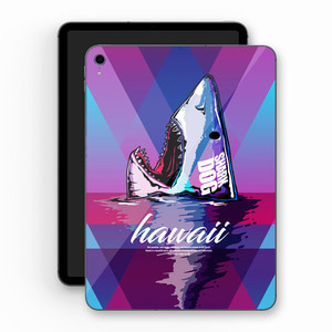 [돌돌] Sharkdog-TabletPC-04 샤크독 서핑 하와이 샤크독 캐릭터 그래픽 디자인 ipad pro 아이패드 프로 에어 미니 갤러시 탭 LG G 패드 튜닝 랩핑 보호 필름 스티커 스킨 데칼 그래피커