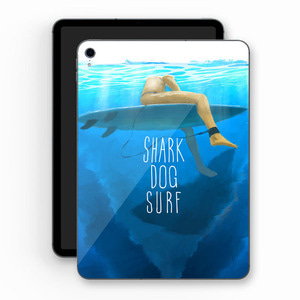 [돌돌] Sharkdog-TabletPC-07 샤크독 서핑 하와이 샤크독 캐릭터 그래픽 디자인 ipad pro 아이패드 프로 에어 미니 갤러시 탭 LG G 패드 튜닝 랩핑 보호 필름 스티커 스킨 데칼 그래피커